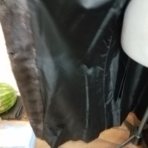 Vintage 1960s mob wife DASCO chocolate Mink fur coat L/XL - Picture 11 of 16